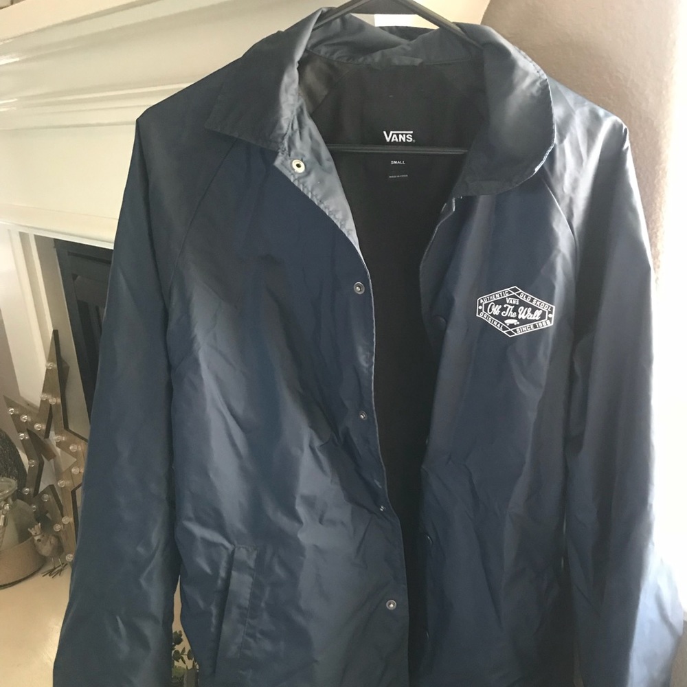 VANS Windbreaker - Navy Blue - Mens